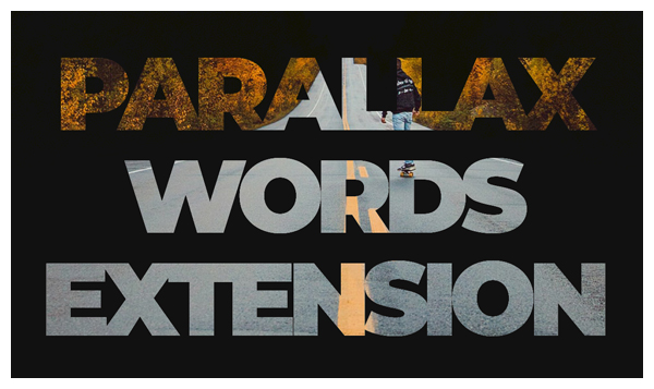 parallax words joomla module